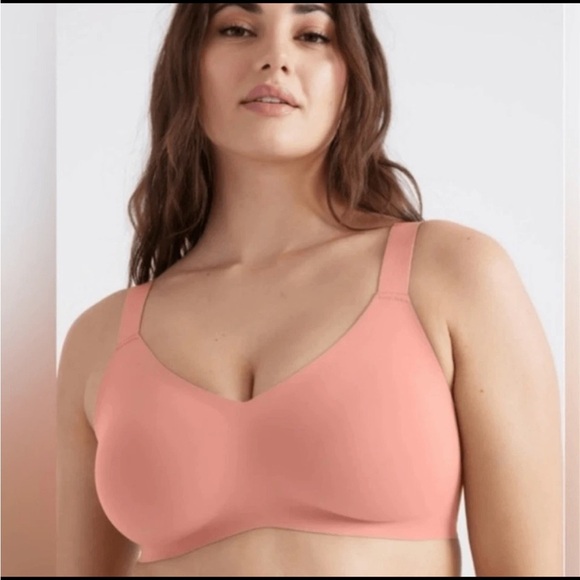 Knix Revolution V neck Seamless Bra Ginger Rose 5 (38C, 38D, 40C) No pads - Picture 1 of 6